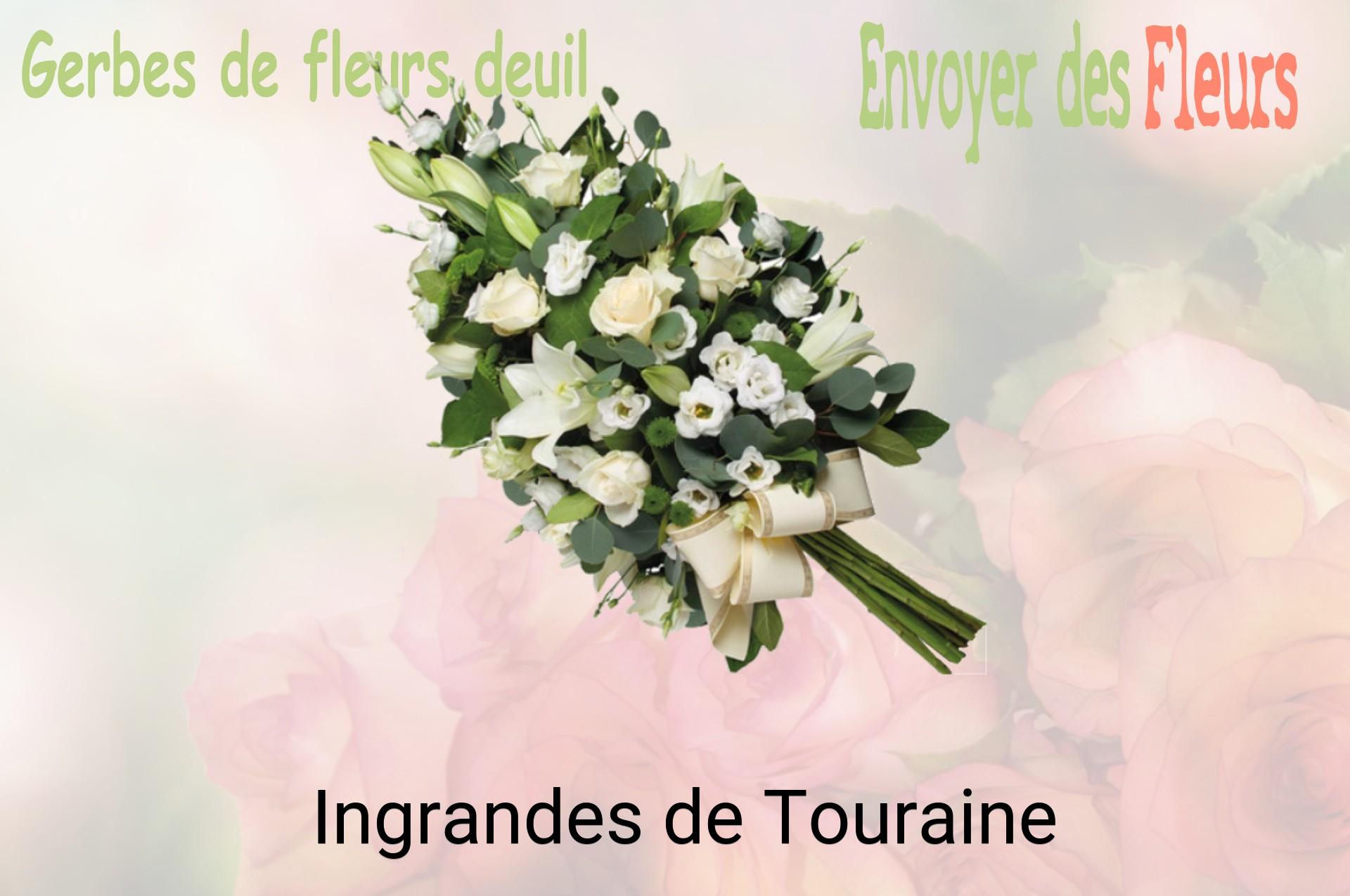 Gerbe de fleurs de deuil livrée à Ingrandes-de-Touraine